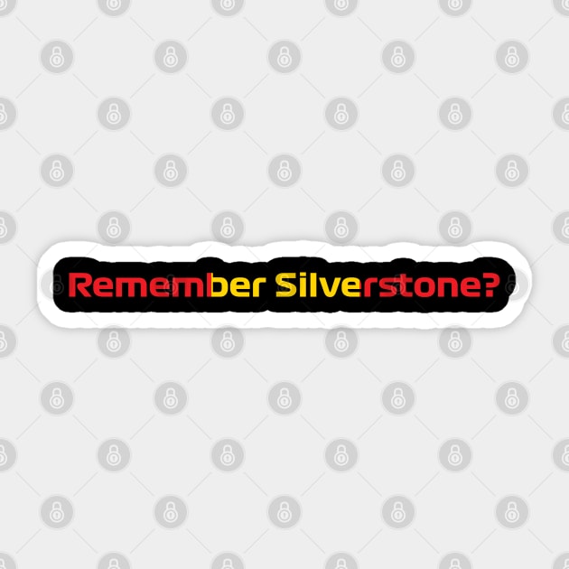 Remember Silverstone Sticker by throwback